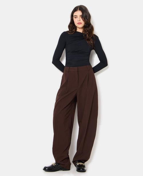 Pantalon barrel city avec pinces - PIMKIE - 1