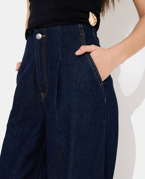 Jean extra wide taille haute avec pinces - PIMKIE - 2