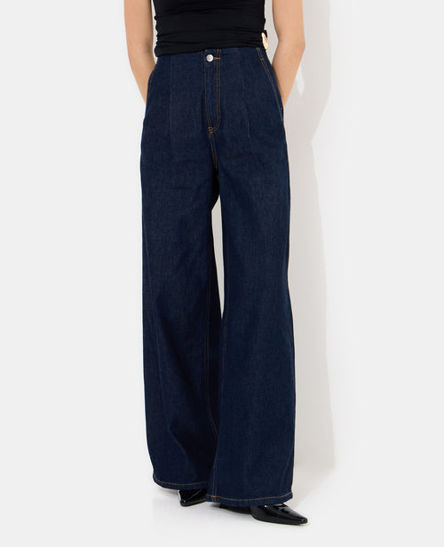 Jean extra wide taille haute avec pinces - PIMKIE - 3
