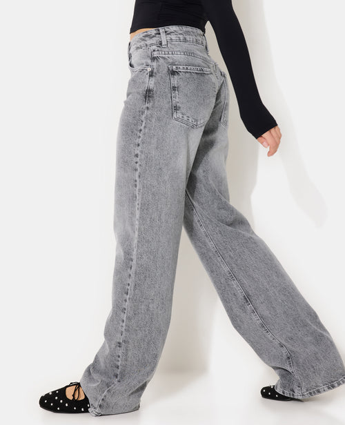 J71-3 / Jean wide taille basse - PIMKIE - 2