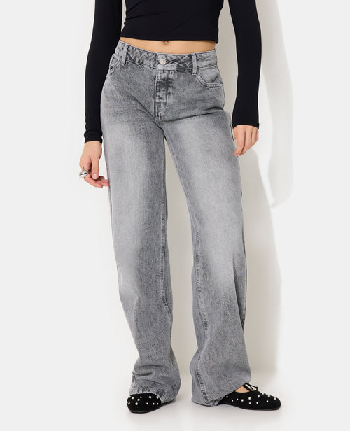 J71-3 / Jean wide taille basse - PIMKIE - 5