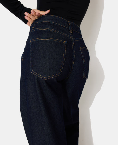 Jean wide taille haute avec boutons fantaisie - PIMKIE - 3