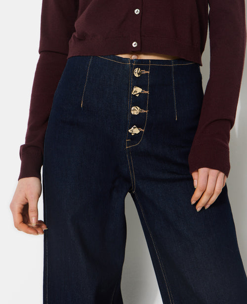 Jean wide avec boutons fantaisie - PIMKIE - 3