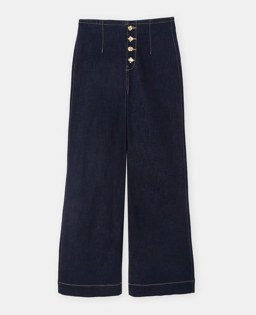 Jean wide avec boutons fantaisie - PIMKIE - 4