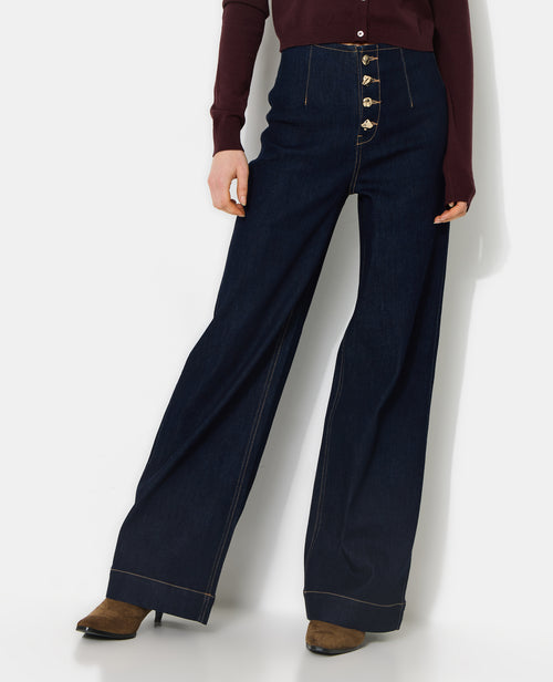 Jean wide avec boutons fantaisie - PIMKIE - 5