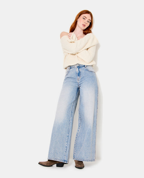 Jean extra wide taille haute - PIMKIE - 5