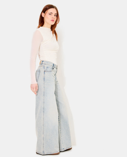 Jean extra wide taille haute - PIMKIE - 1