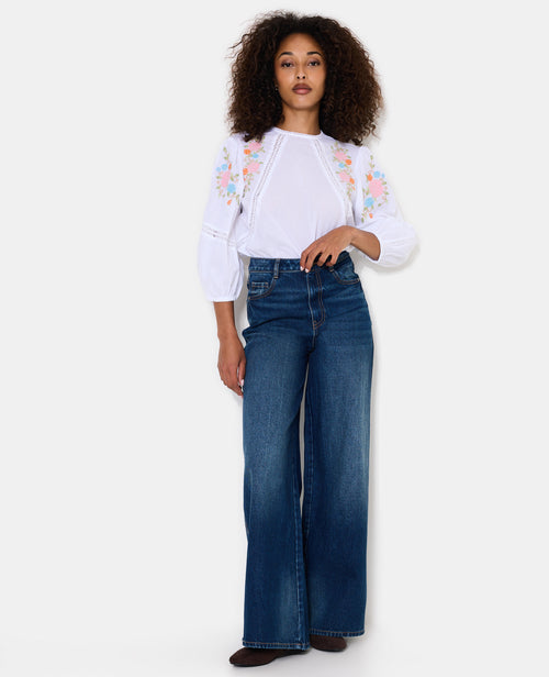 Jean extra wide taille haute - PIMKIE - 1