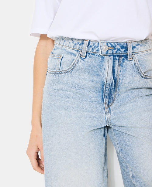 Jean barrel taille haute avec jeux de coutures - PIMKIE - 3