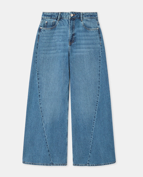 Jean extra wide taille haute avec jeux de coutures - PIMKIE - 4