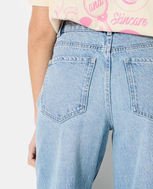 Jean extra wide taille haute avec jeux de coutures - PIMKIE - 3