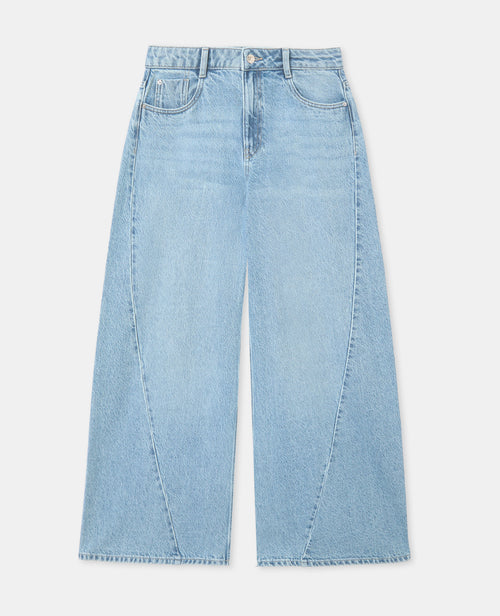 Jean extra wide taille haute avec jeux de coutures - PIMKIE - 4