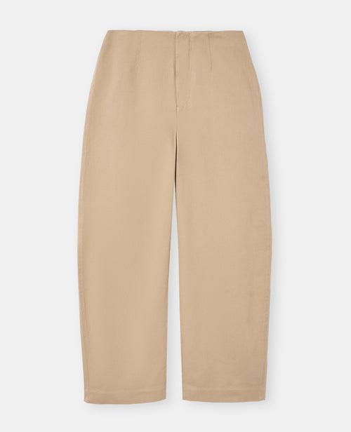 Pantalon barrel en toile taille haute - PIMKIE - 4