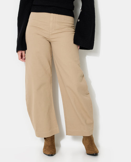 Pantalon barrel en toile taille haute - PIMKIE - 5