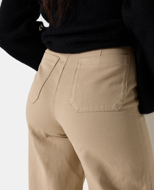 Pantalon barrel en toile taille haute - PIMKIE - 7