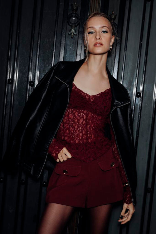 Micro-short taille haute avec fausses poches - PIMKIE - 1