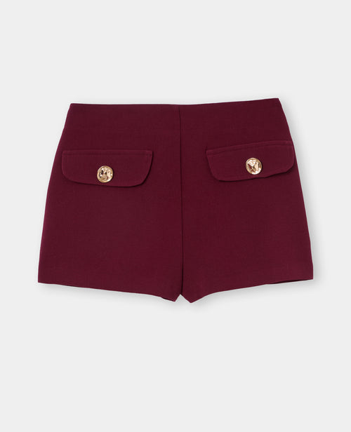 Micro-short taille haute avec fausses poches - PIMKIE - 4