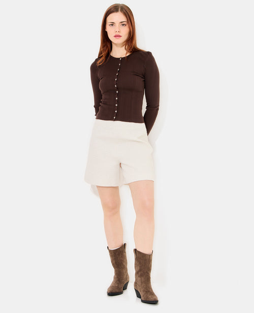 Short en tweed avec lurex - PIMKIE - 3
