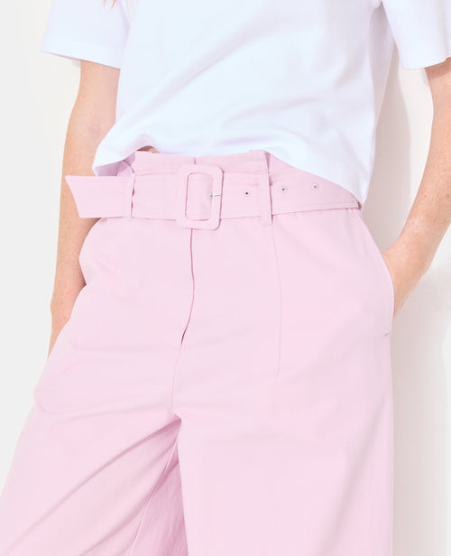 Pantalon barrel taille haute avec ceinture - PIMKIE - 3