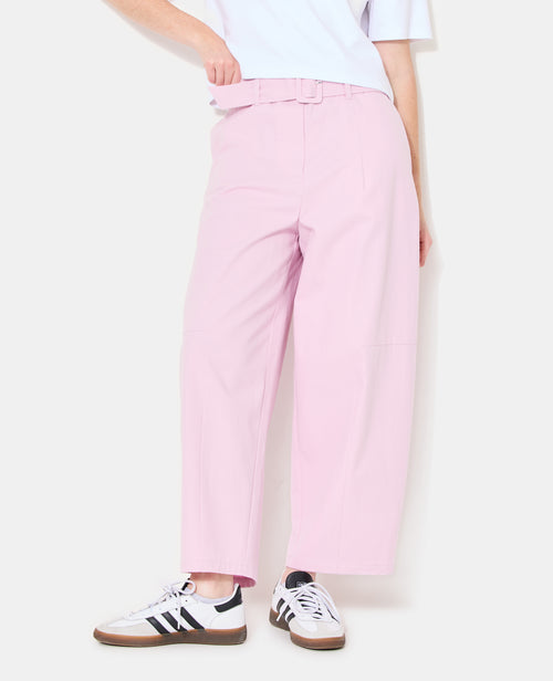 Pantalon barrel taille haute avec ceinture - PIMKIE - 5