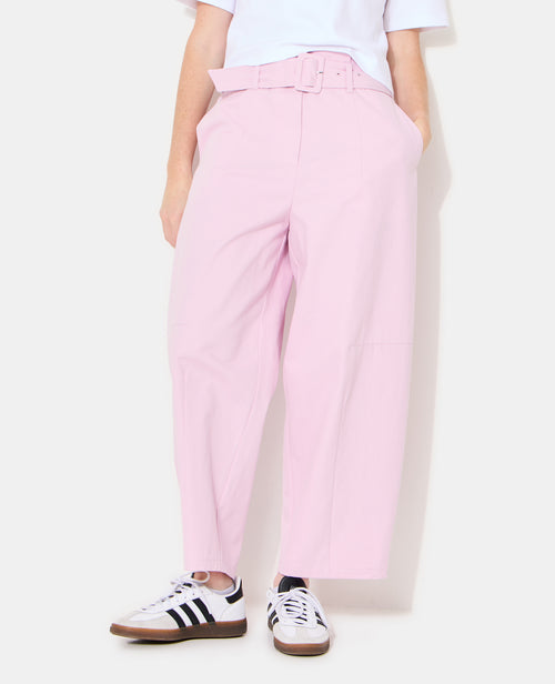 Pantalon barrel taille haute avec ceinture - PIMKIE - 8