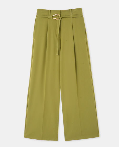 Pantalon droit avec ceinture et boucle fantaisie - PIMKIE - 4