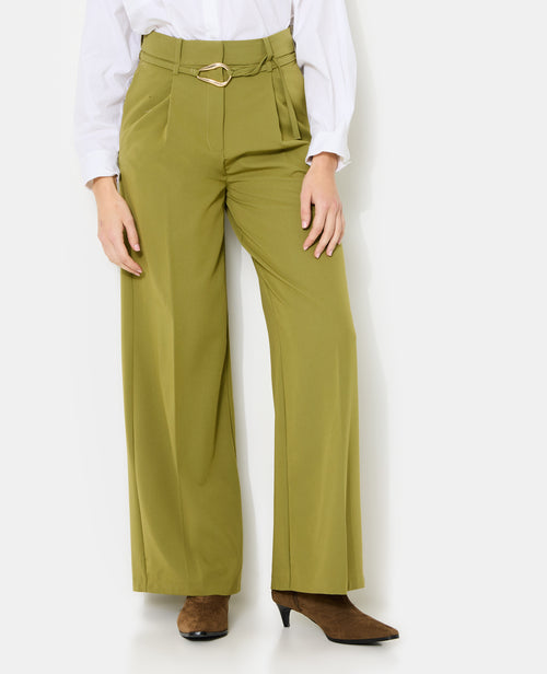 Pantalon droit avec ceinture et boucle fantaisie - PIMKIE - 5