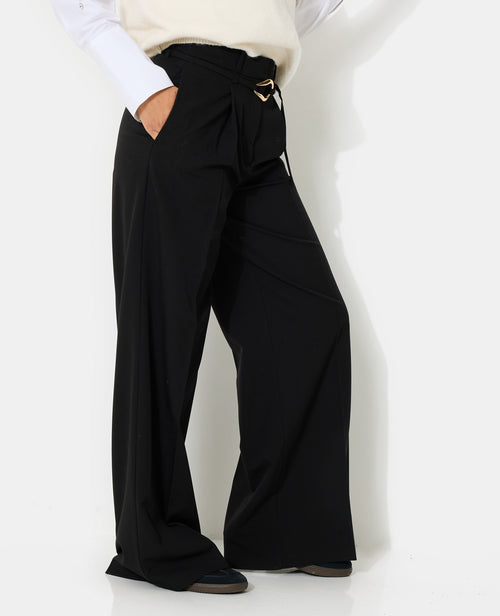 Pantalon droit avec ceinture et boucle fantaisie - PIMKIE - 2