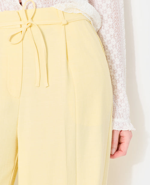 Pantalon droit en tissu effet lin - PIMKIE - 3