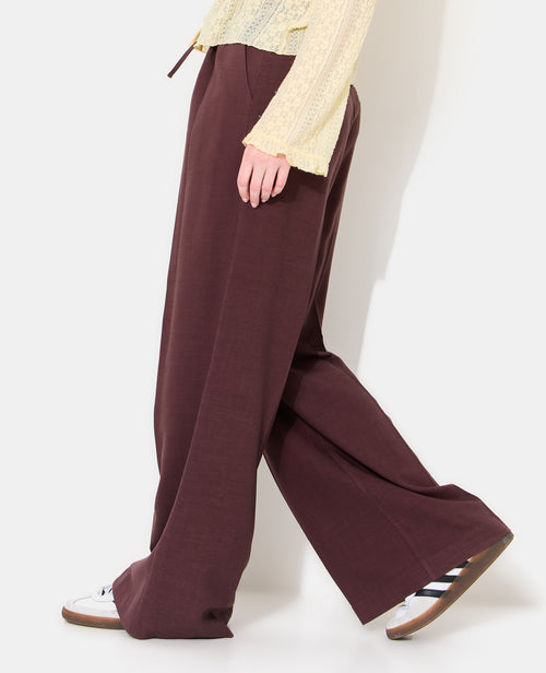 Pantalon droit en tissu effet lin - PIMKIE - 2