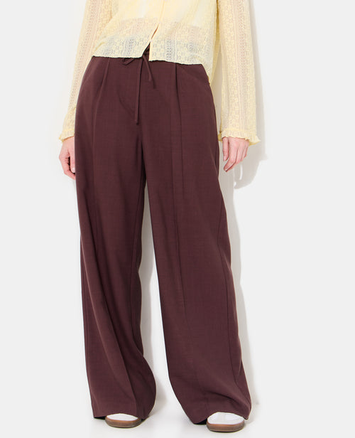 Pantalon droit en tissu effet lin - PIMKIE - 5