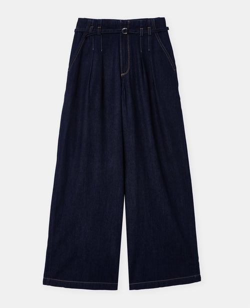 Jean extra wide taille haute avec ceinture - PIMKIE - 4