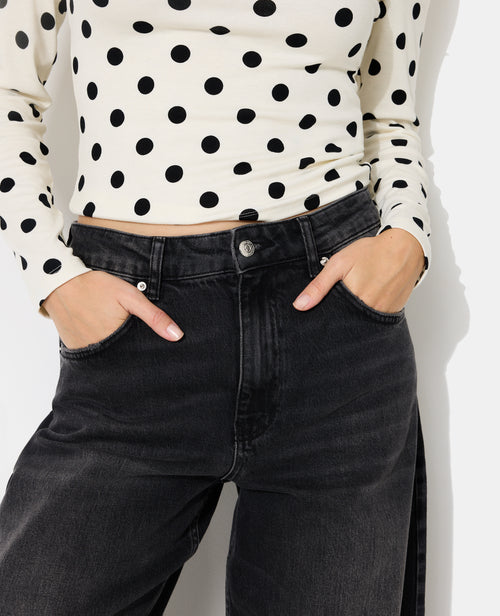 Jean barrel large taille haute - PIMKIE - 3