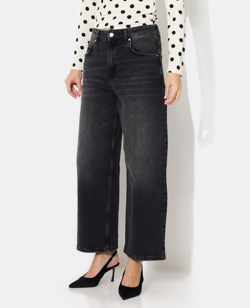 Jean barrel large taille haute - PIMKIE - 1