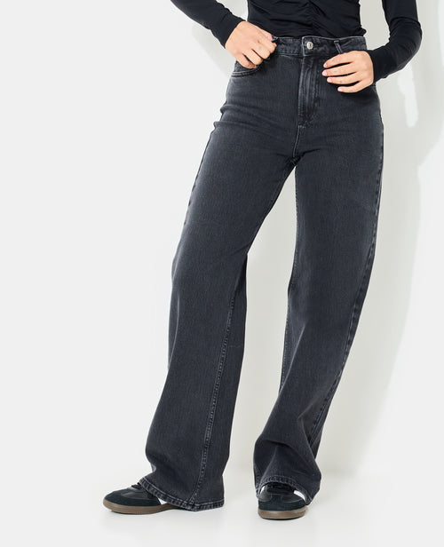 Jean straight avec étoiles strass sur poches arrières - PIMKIE - 5