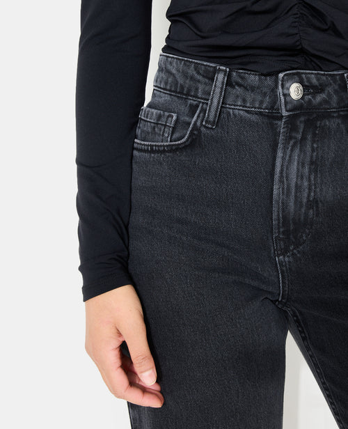 Jean straight avec étoiles strass sur poches arrières - PIMKIE - 7