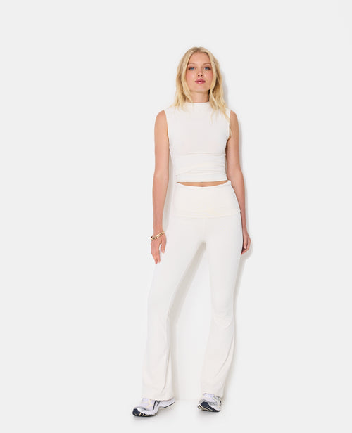 Pantalon flare en maille sculptante maille confort - PIMKIE - 1
