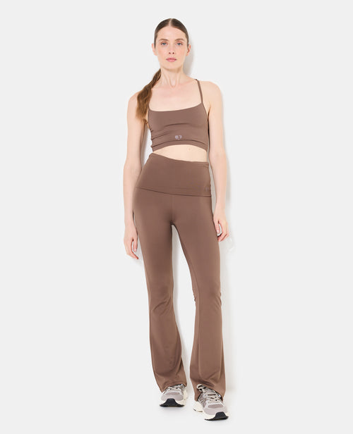 Pantalon flare en maille sculptante taille confort - PIMKIE - 1