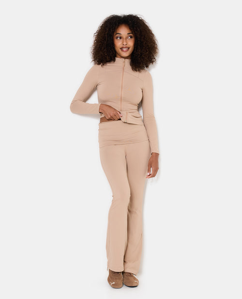 Pantalon flare en maille sculptante taille confort - PIMKIE - 3