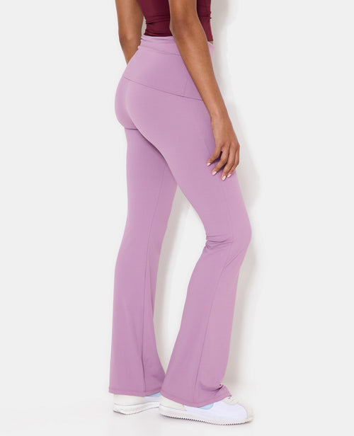 Pantalon flare en maille sculptante taille confort - PIMKIE - 2