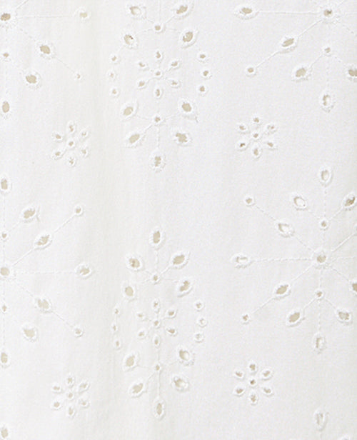 Jean wide ajouré façon broderie anglaise - PIMKIE - 1
