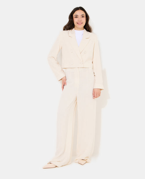 Pantalon droit avec lin - PIMKIE - 3