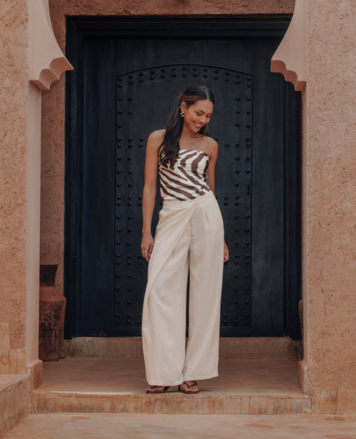 Pantalon droit effet portefeuille - PIMKIE - 1