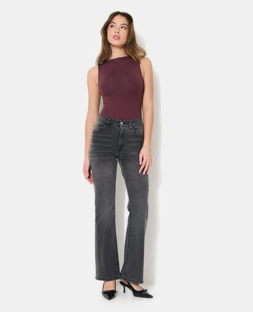 J74-1 / Jean flare taille haute - PIMKIE - 1