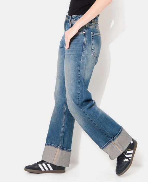 Jean straight avec revers - PIMKIE - 2