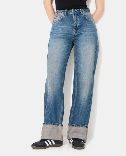 Jean straight avec revers - PIMKIE - 5