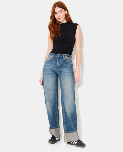 Jean straight avec revers - PIMKIE - 7