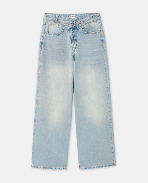 Jean wide avec boutonnage décalé - PIMKIE - 4