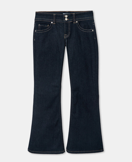 Jean flare taille basse avec 2 boutons - PIMKIE - 4