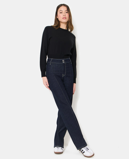 Jean straight taille haute avec détails coutures - PIMKIE - 3